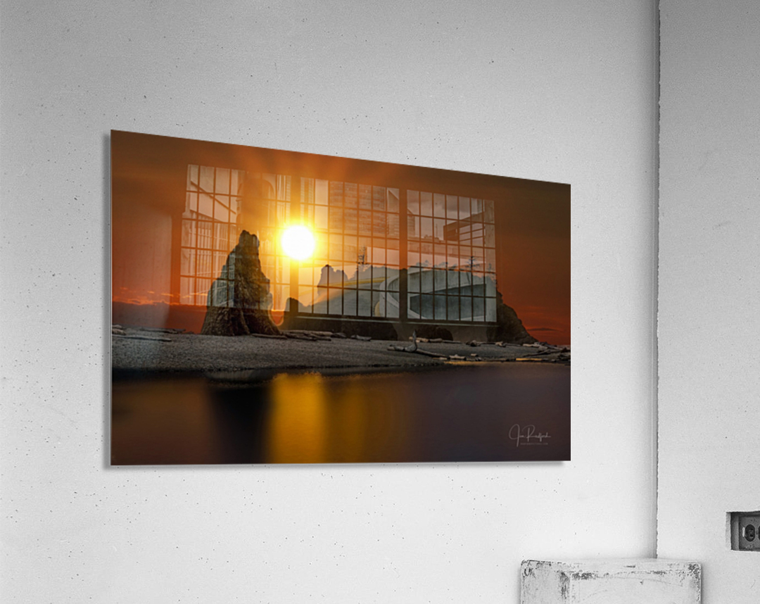 Ruby Stacks Sunset  Acrylic Print 