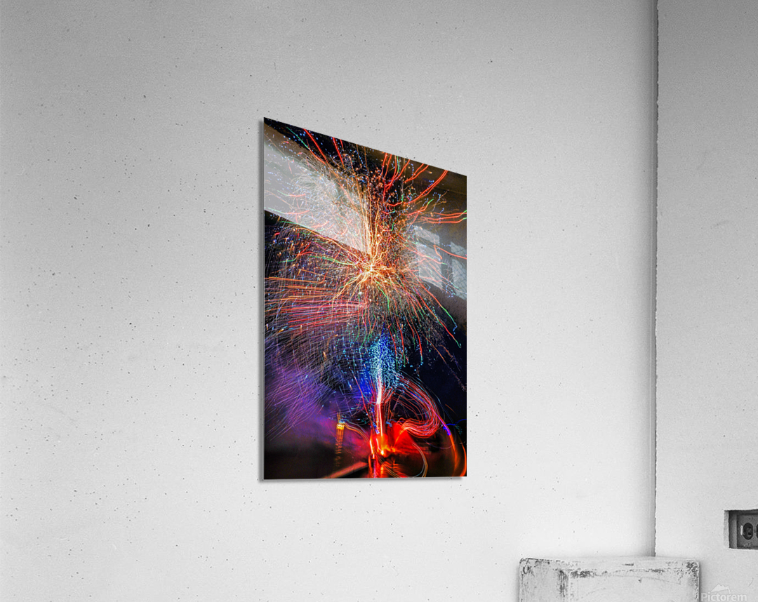 Burst of the Patriotic Acrylic Print