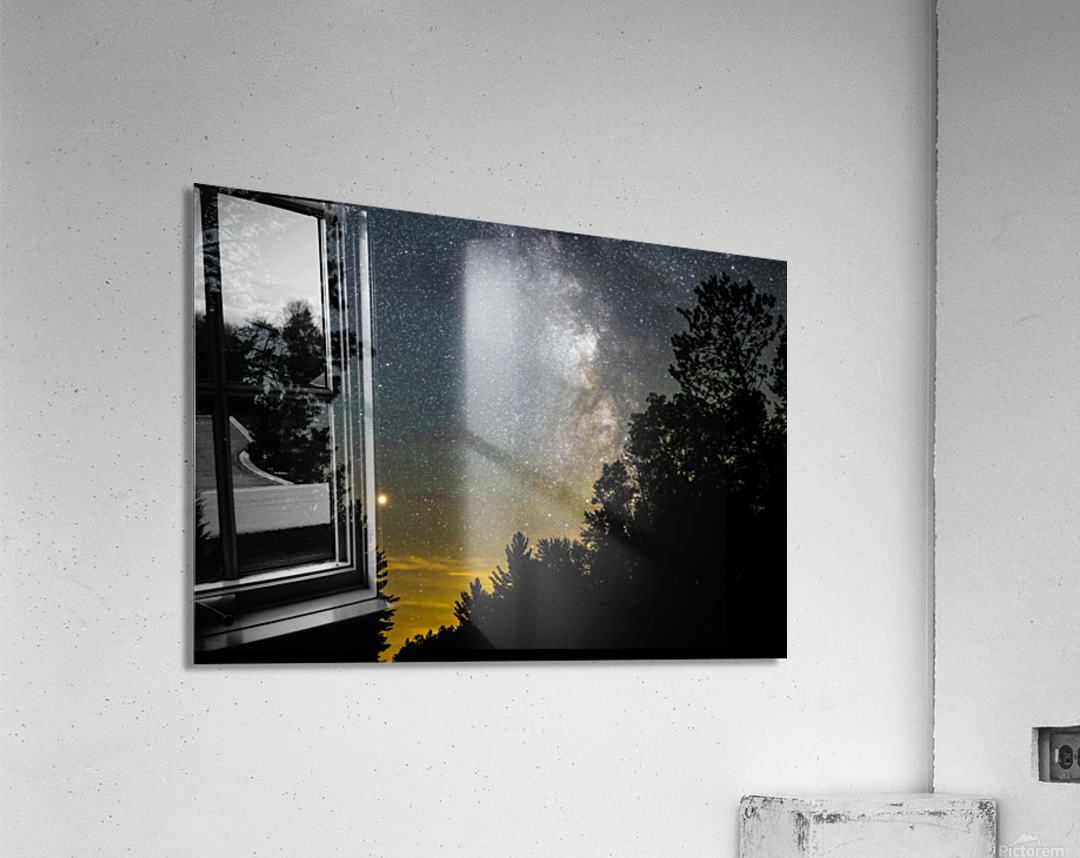 Milky Way and Mars Acrylic Print