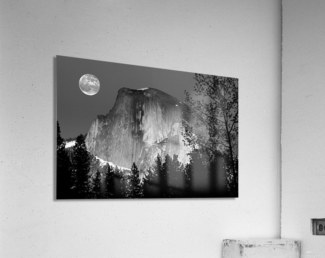  Half Dome Moon  Acrylic Print 