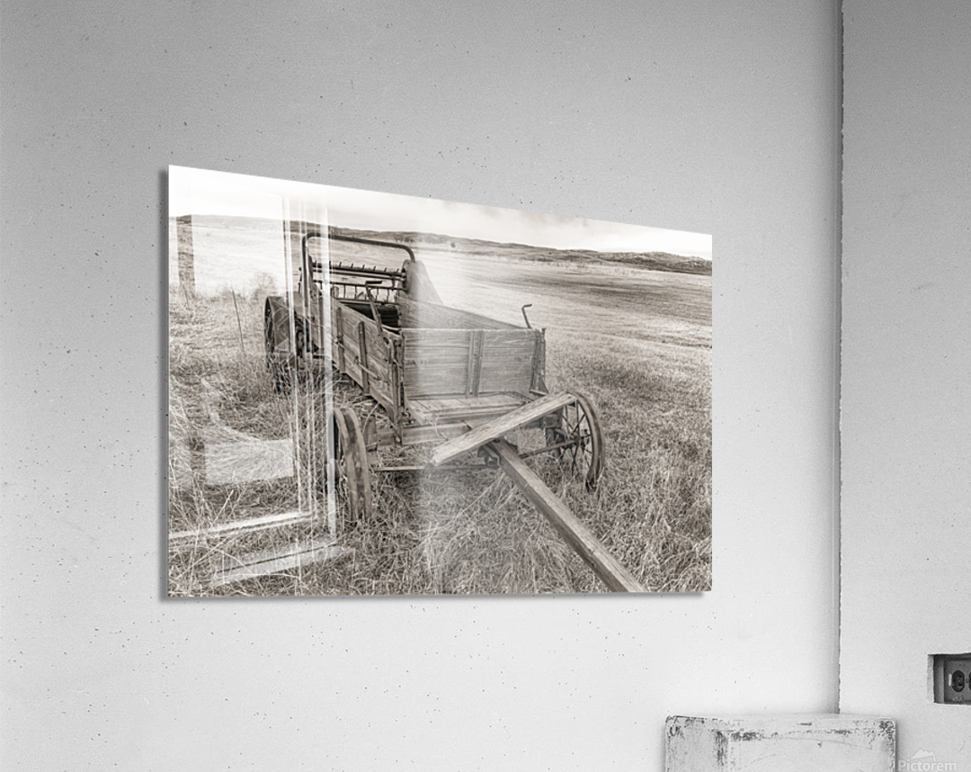 Nebraska hay wagon Acrylic Print