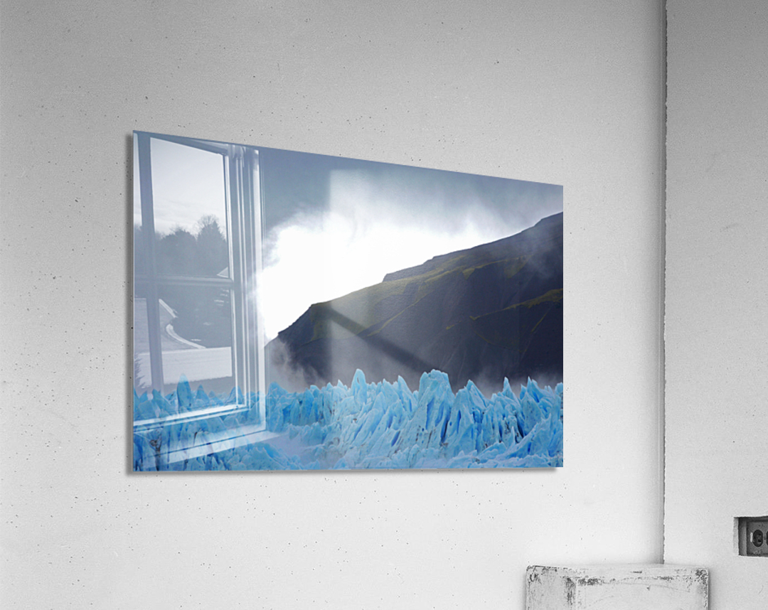  Blue ice glacier Chile  Acrylic Print 