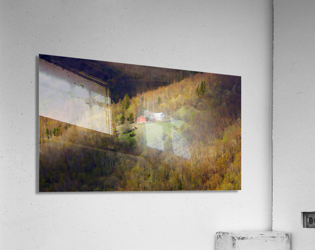 Farm on fjord Norway Acrylic Print