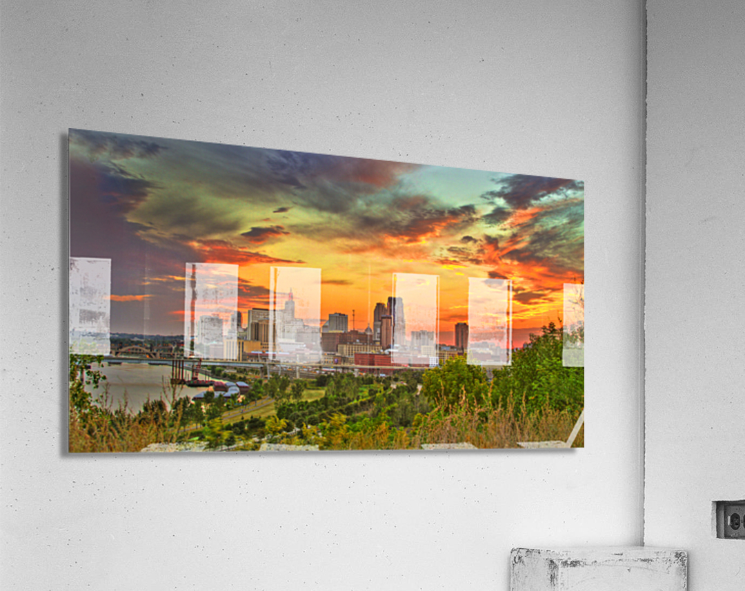  StPaul Mn Sunset Acrylic Print