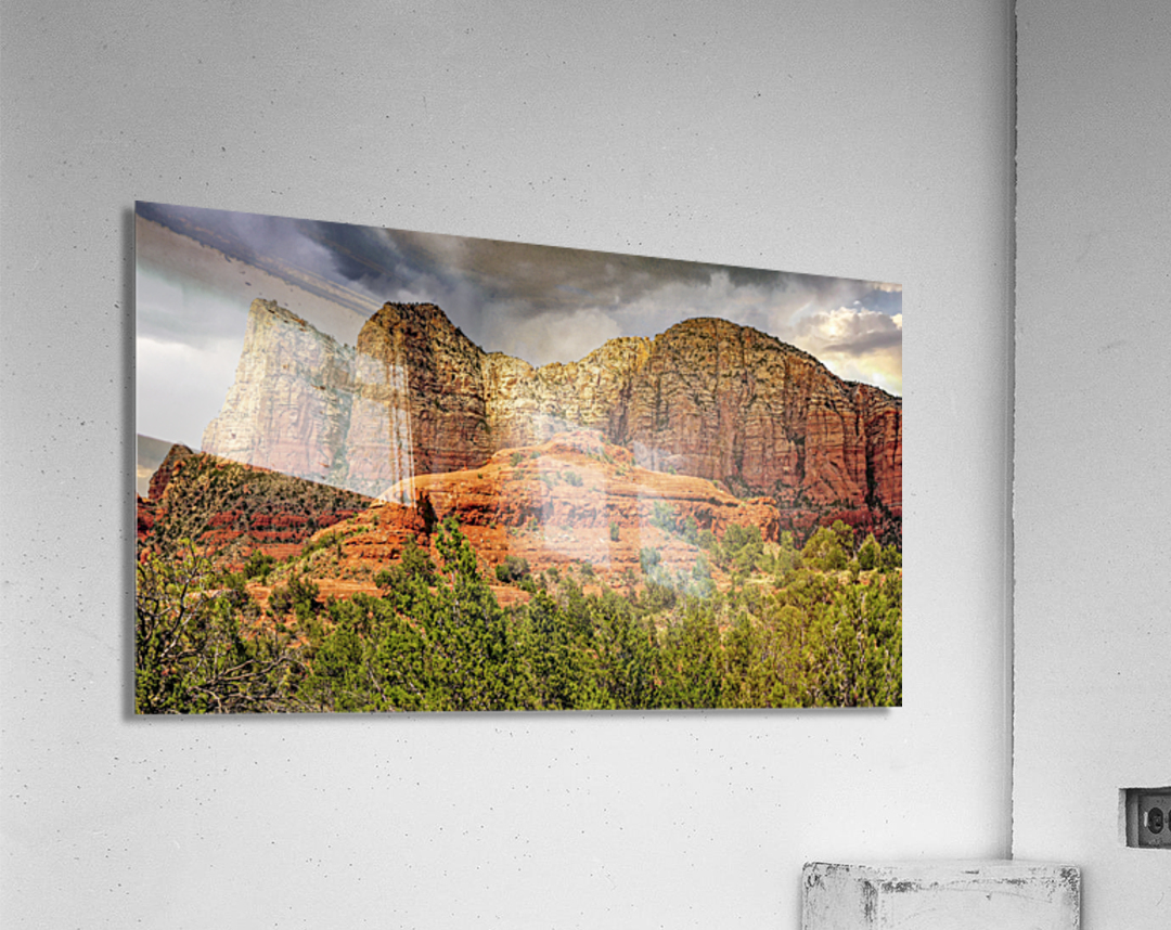  Storm clouds in Sedona Acrylic Print