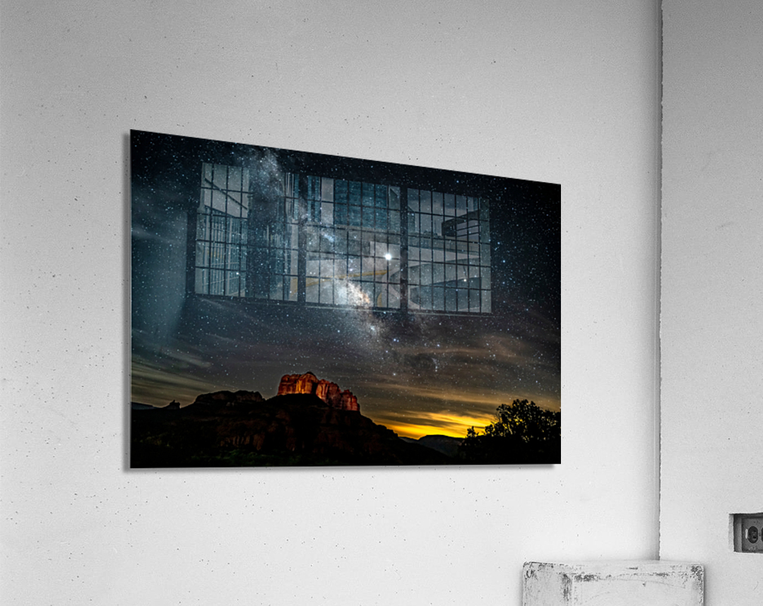  Milky Way and Mars Acrylic Print