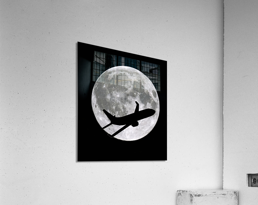 Planet moon Acrylic Print