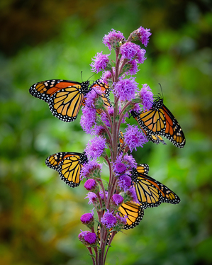 Monarch on Blazing Star