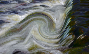 Swirling waters