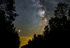 Milky Way and Mars