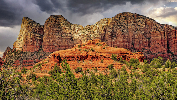  Storm clouds in Sedona by Jim Radford