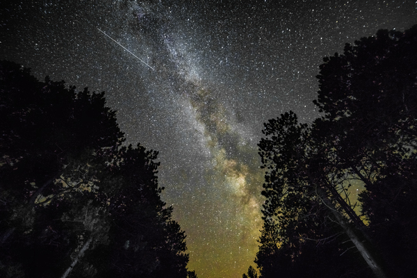 Speeding trails of the Milky Way Téléchargement Numérique