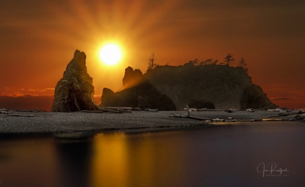 Ruby Stacks Sunset by Jim Radford