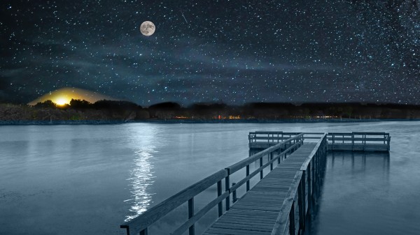 Moon over Island Lake Téléchargement Numérique