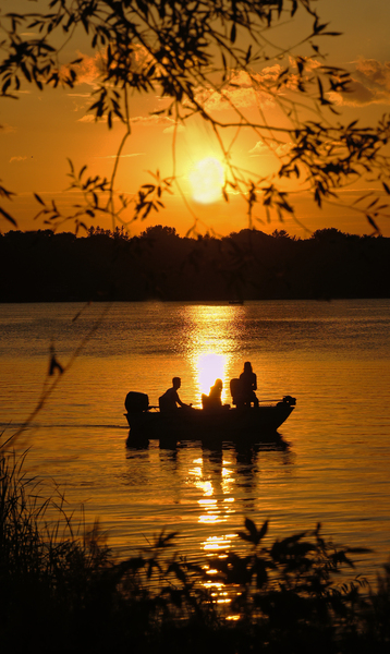 Sunset on Turtle Lake by Jim Radford