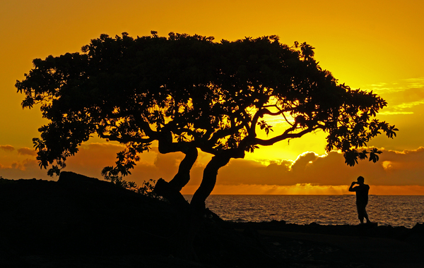 Sunset by Kona by Jim Radford