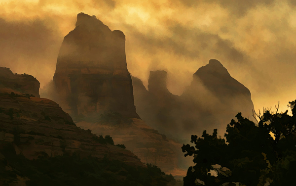 Storm over Sedona by Jim Radford