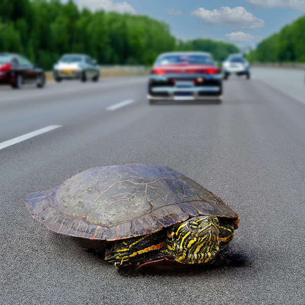 Tense Turtle  by Jim Radford