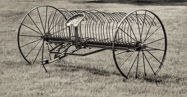 Antique hay baler by Jim Radford