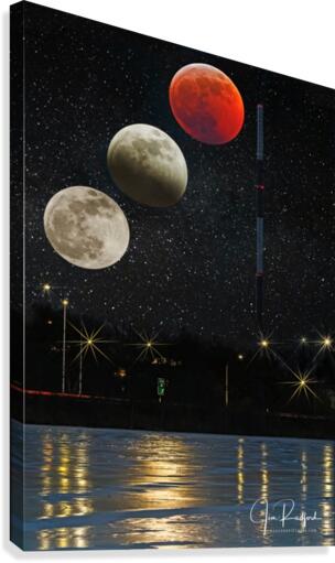 Moon Eclipse   Canvas Print