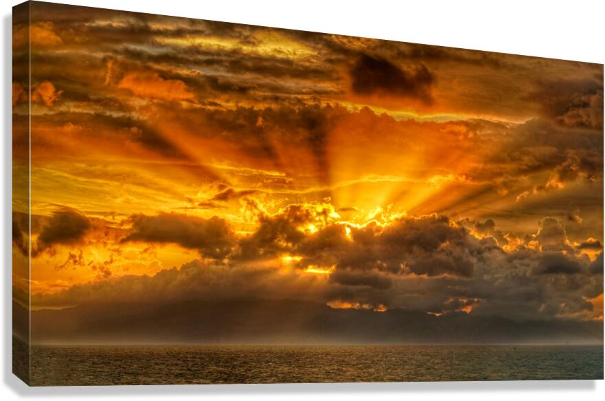 Polynesian Sunrise  Impression sur toile