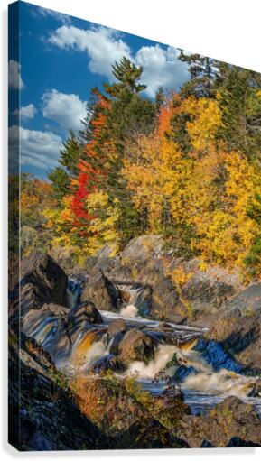 River Fall Colors  Canvas Print