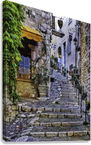 Steps in  France  Canvas Print