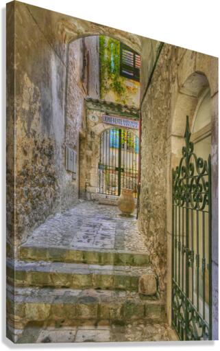 Store front in Les Baux  Canvas Print