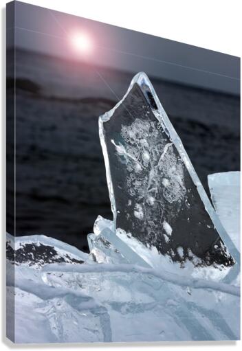 Plate Ice  Canvas Print