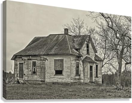 Family farm shuttered  Canvas Print