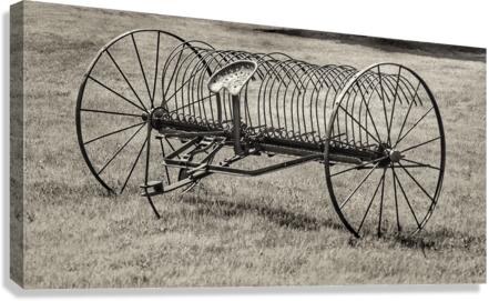 Antique hay baler  Canvas Print