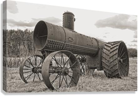 Vintage Steam Engine Canvas Print