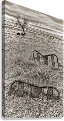 Nebraska farm bed  Canvas Print