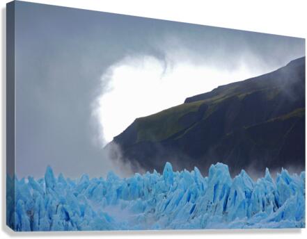  Blue ice glacier Chile  Canvas Print