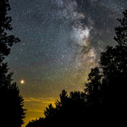 Milky Way and Mars