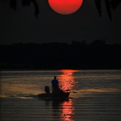 Fishing at Sunset