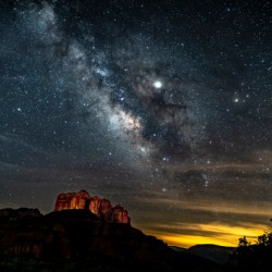  Milky Way and Mars