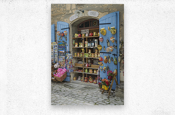 Souvenirs by the Med  Metal print