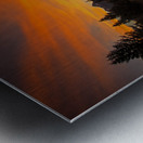 Teton Mountain Sunset Metal print