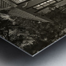 Vintage gas station Metal print