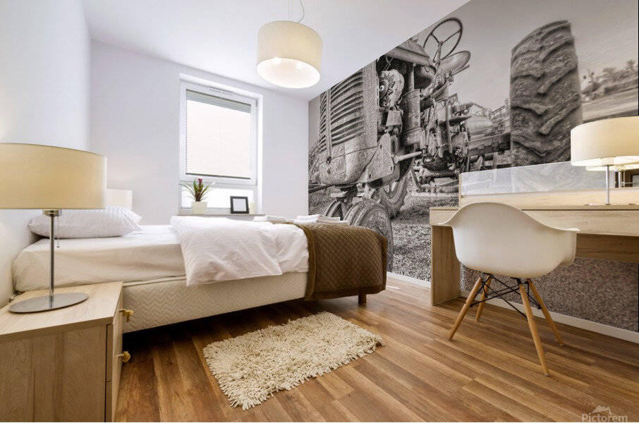 Farmall tractor Mural print