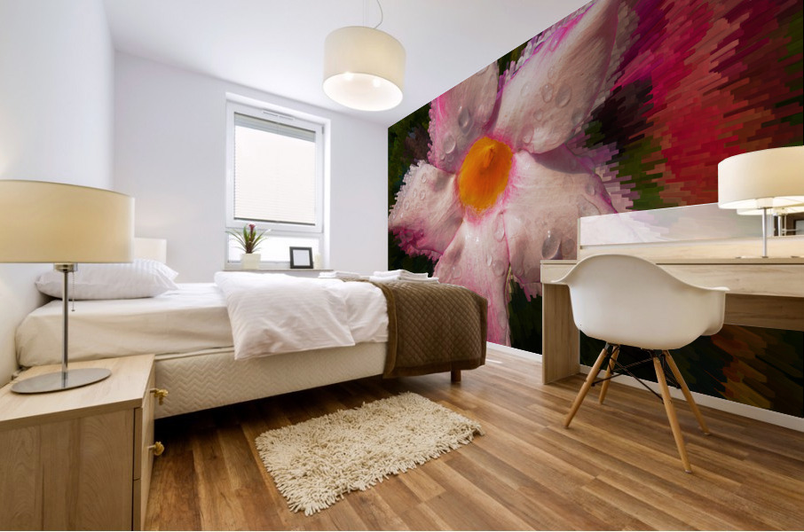  Mandevilla flower Mural print