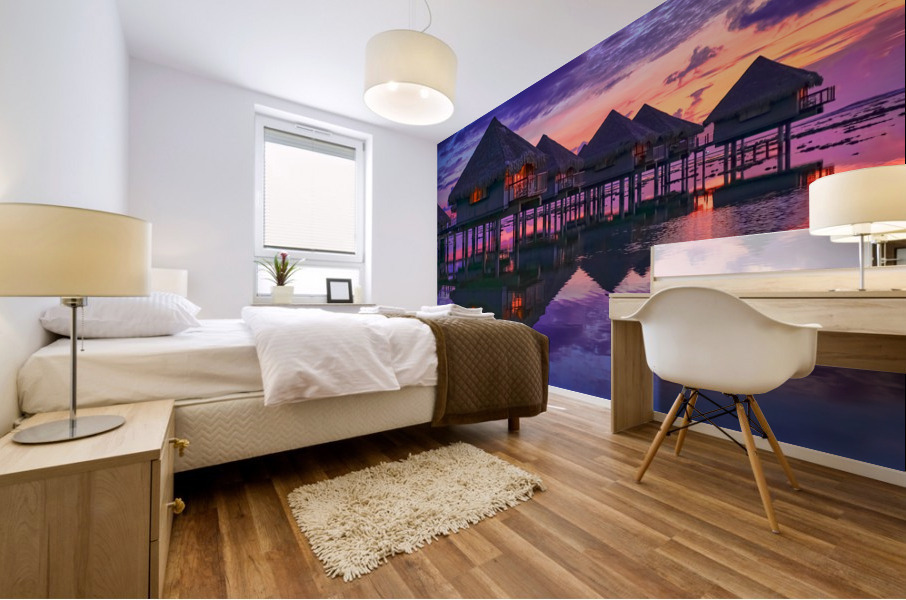 Twilight in Tahiti Mural print