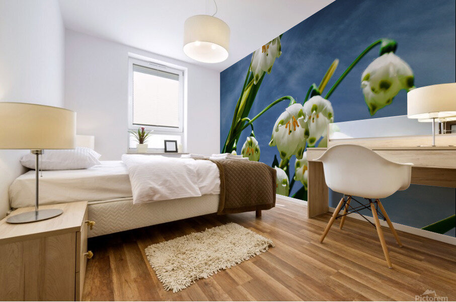 Flower bells are ringing Mural print