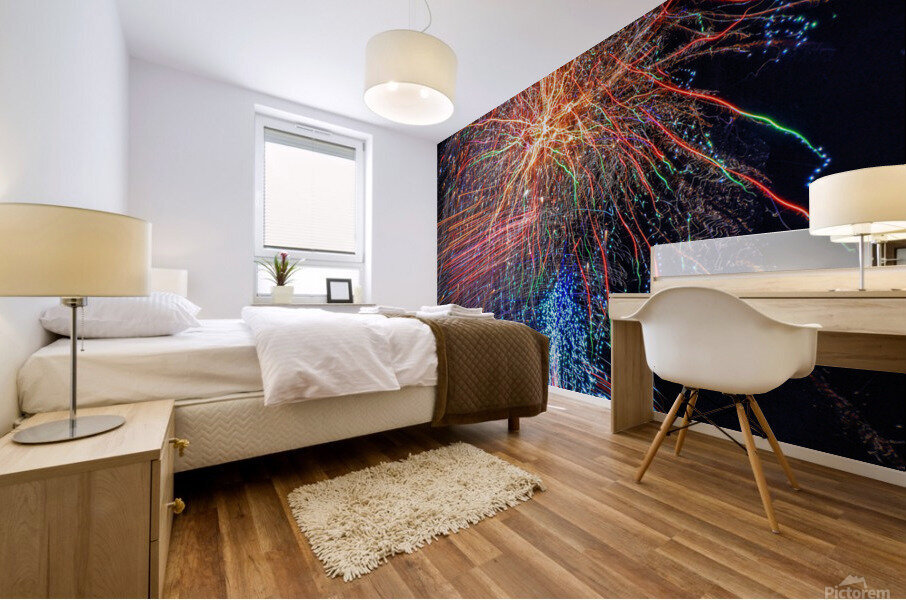 Burst of the Patriotic Mural print