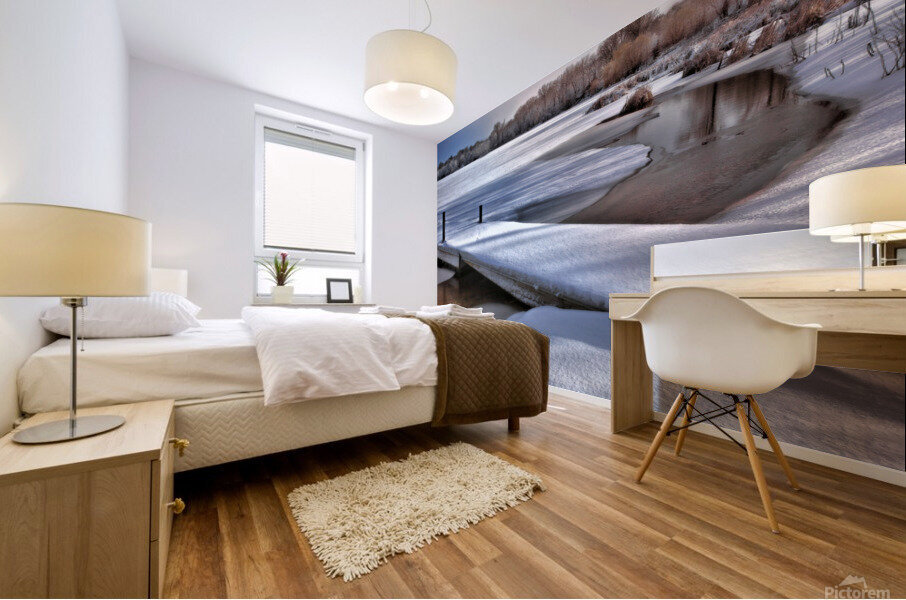 Snail Lake in Winter Mural print