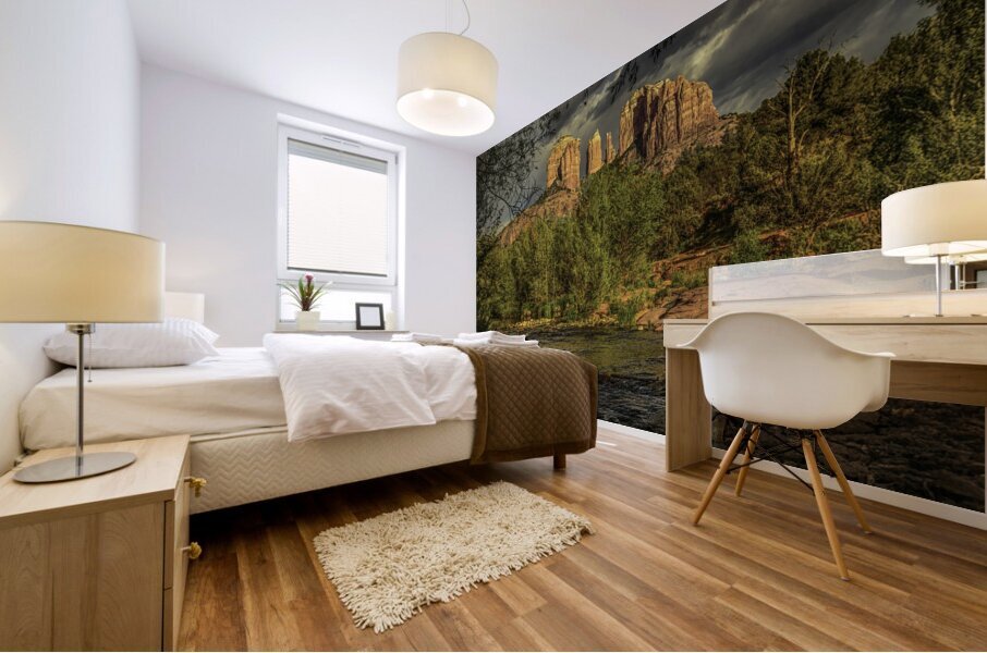 Cathedral Rocks Sedona Mural print