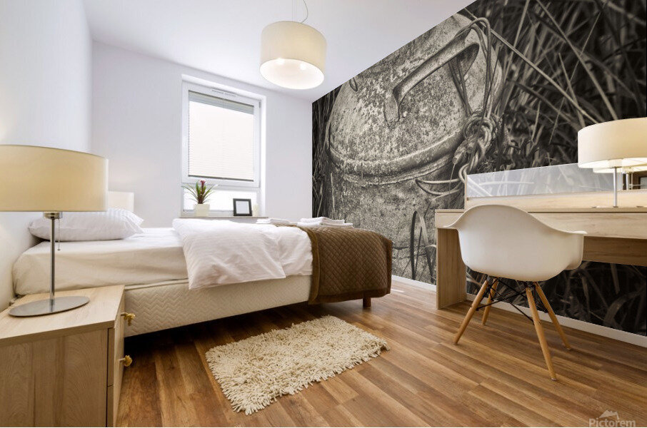 Metal milk can Mural print