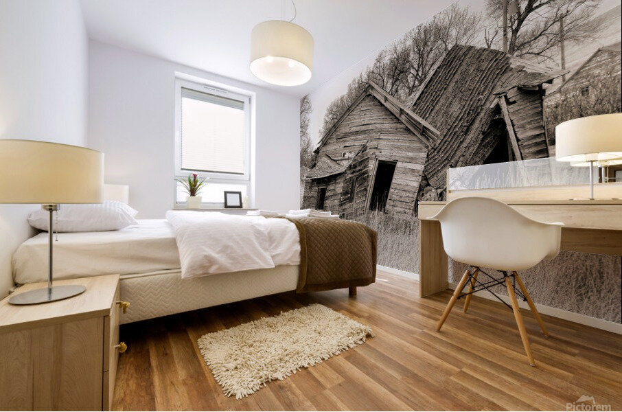 Abandoned farm Mural print