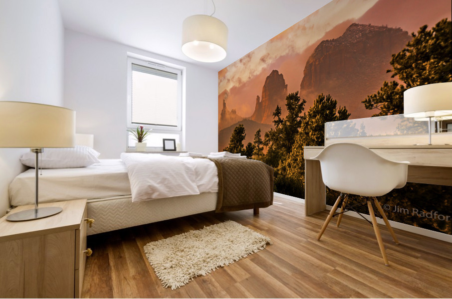 Stormy Sedona Mural print